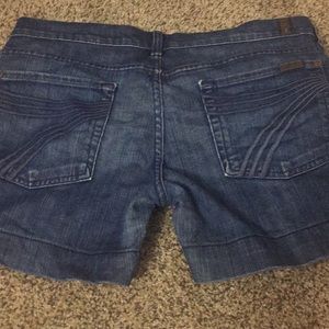 7 for all mankind jean shorts